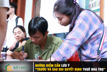Những điểm cần lưu ý “trước và sau khi quyết định thuê nhà trọ”
