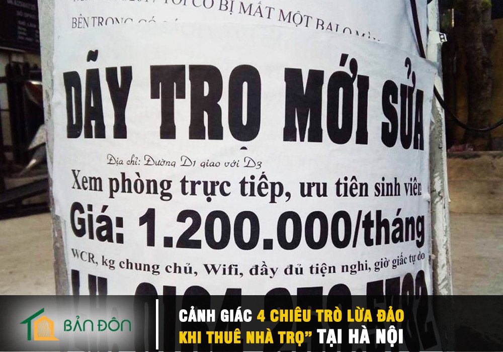 Cảnh giác “4 chiêu trò lừa đảo khi thuê nhà trọ” tại Hà Nội