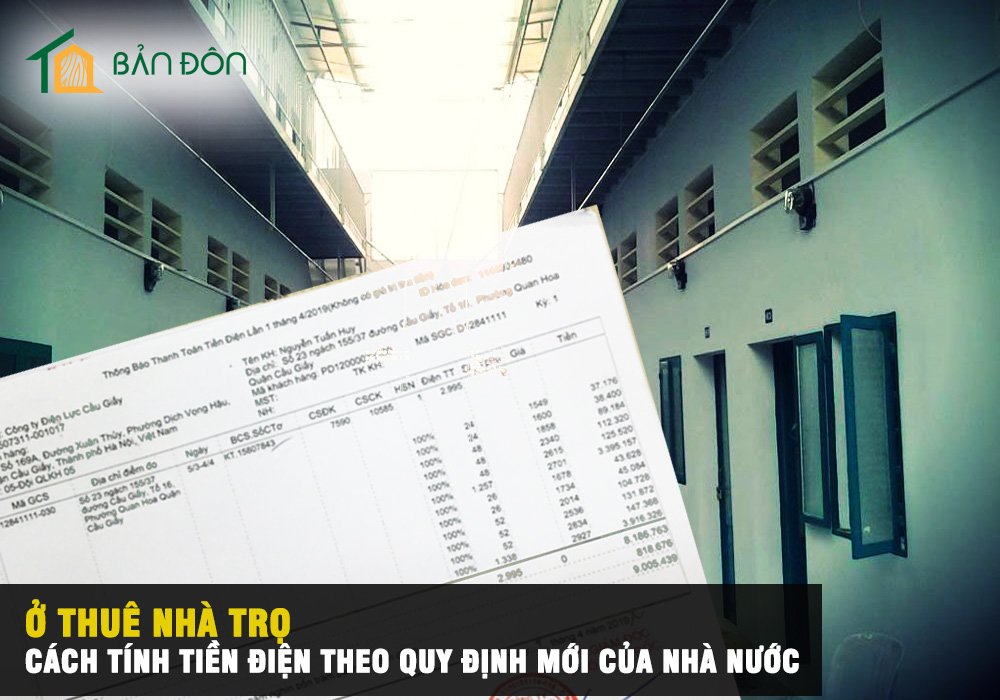 Cách tính tiền điện phòng trọ, giá điện nhà trọ mới 2020