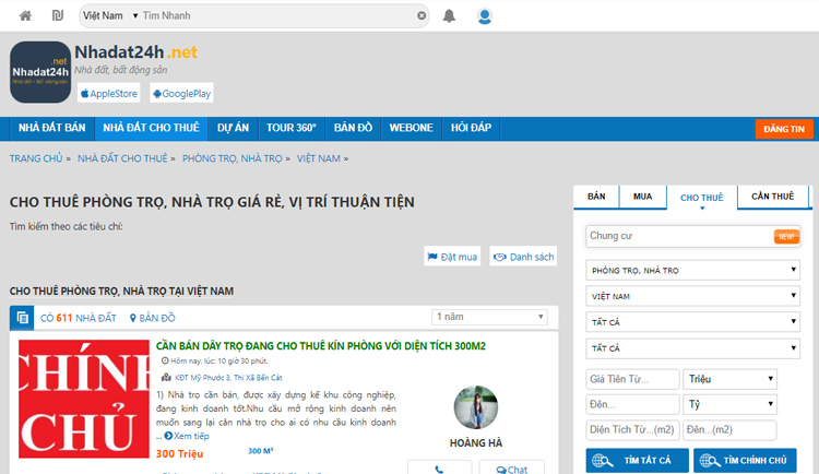 Website tìm nhà trọ uy tín 4